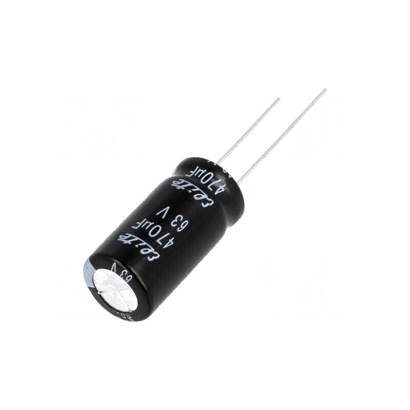 Condensator electrolitic THT 470uF 63V 12,5x25mm ±20% | Electronic-mag.ro | Componente Electronice Condensator electrolitic THT 470uF 63V 12,5x25mm ±20% | Electronic-mag.ro | Componente Electronice