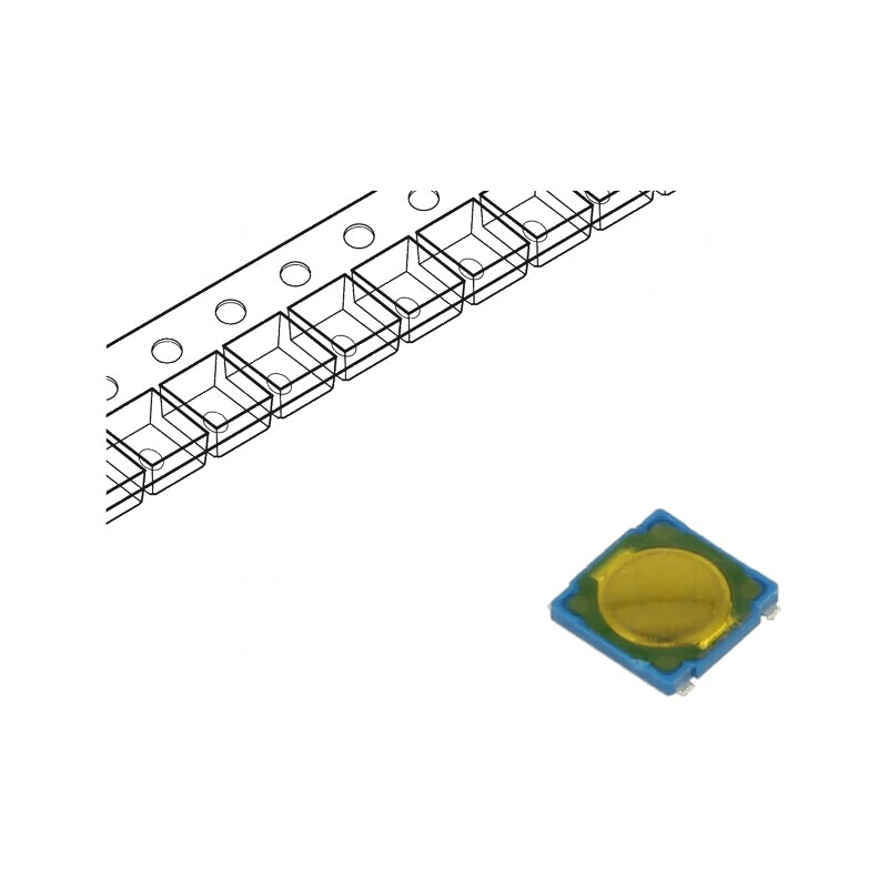 Microîntrerupător TACT SPST-NO 0,05A/12VDC SMT Poz: 2 | Electronic-mag.ro | Componente Electronice