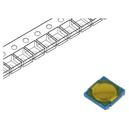 Microîntrerupător TACT SPST-NO 0,05A/12VDC SMT Poz: 2 | Electronic-mag.ro | Componente Electronice