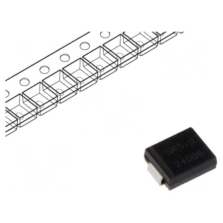 Diodă Schottky SMD 100V 5A SMC - Redresor pe rolă, bandă | Electronic-mag.ro | Componente Electronice