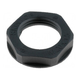 Piuliță M16 poliamidă UL94V-2 22mm neagră -20° până la 100°C Pas 1,5 | Electronic-mag.ro | Componente Electronice