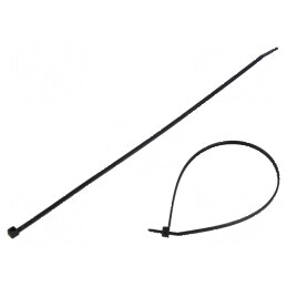 Colier de strângere poliamidă 260mm 3,3mm 180N negru | Electronic-mag.ro | Componente Electronice