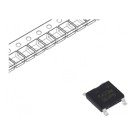 "Punte redresoare monofazată Urmax 1kV 2A 50A ABS SMT" | Electronic-mag.ro | Componente Electronice