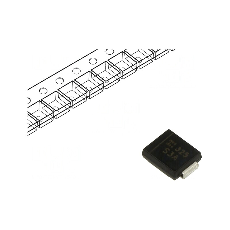Diodă Redresoare SMD 50V 3A SMC 1,15V 100A | Electronic-mag.ro | Componente Electronice Diodă Redresoare SMD 50V 3A SMC 1,15V 100A | Electronic-mag.ro | Componente Electronice