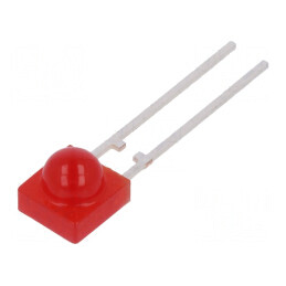 LED 5mm roșie convex 80° 1÷3,5mcd | Electronic-mag.ro | Componente Electronice