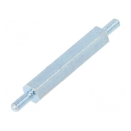 Piuliță distanțieră filetată 25mm M2.5 hexagonală | Electronic-mag.ro | Componente Electronice