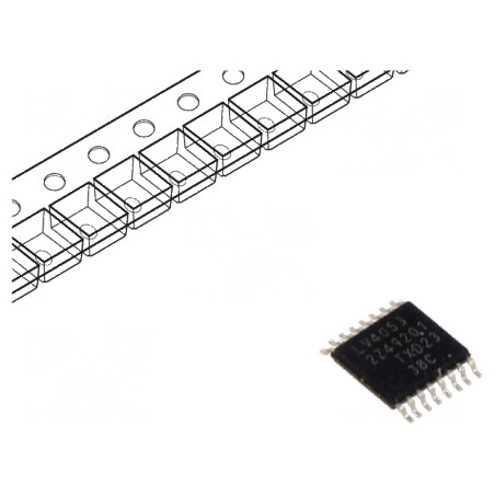 Comutator analogic SMD TSSOP16 1÷6VDC LV | Electronic-mag.ro | Componente Electronice