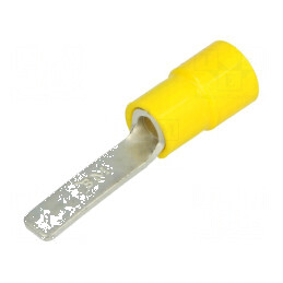 Vârf plat 4,5mm pentru cablu 4÷6mm2 crimpat izolată cositorit | Electronic-mag.ro | Componente Electronice