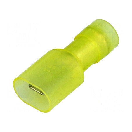 Terminal plat 6,3mm tată 4÷6mm2 crimpat alamă | Electronic-mag.ro | Componente Electronice