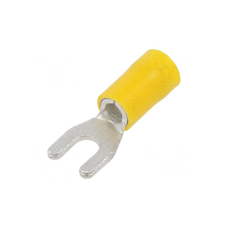 Furcă M4 Ø4,3mm izolată cupru pentru cablu 4÷6mm2 | Electronic-mag.ro | Componente Electronice Furcă M4 Ø4,3mm izolată cupru pentru cablu 4÷6mm2 | Electronic-mag.ro | Componente Electronice