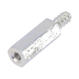 Piuliță distanțieră filetată M3 15mm hexagonală | Electronic-mag.ro | Componente Electronice