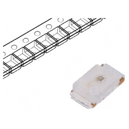 LED SMD 0603 Galben-Verde 28-60mcd 1,6x0,8x0,45mm 145° 20mA | Electronic-mag.ro | Componente Electronice