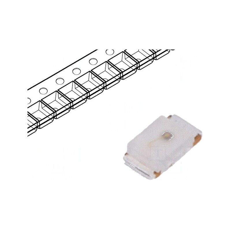 LED SMD 0603 Galben-Verde 28-60mcd 1,6x0,8x0,45mm 145° 20mA | Electronic-mag.ro | Componente Electronice