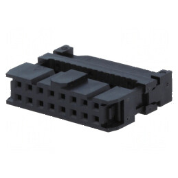 Conector IDC mufă mamă 16 pini cu presare cablu | Electronic-mag.ro | Componente Electronice