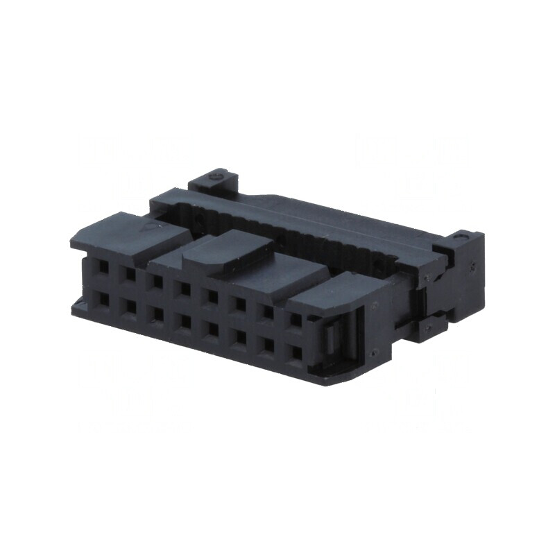 Conector IDC mufă mamă 16 pini cu presare cablu | Electronic-mag.ro | Componente Electronice