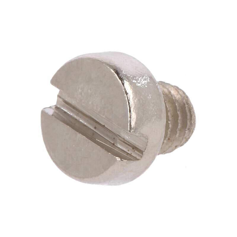 Şurub M4x4 0,7 Cap Rotund Crestă 1,2mm Alamă Nichel | Electronic-mag.ro | Componente Electronice Şurub M4x4 0,7 Cap Rotund Crestă 1,2mm Alamă Nichel | Electronic-mag.ro | Componente Electronice