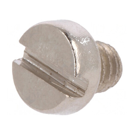 Şurub M4x4 0,7 Cap Rotund Crestă 1,2mm Alamă Nichel | Electronic-mag.ro | Componente Electronice