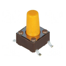 Microîntrerupător TACT SPST-NO 0,05A/12VDC SMT | Electronic-mag.ro | Componente Electronice
