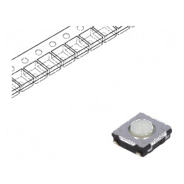 Microîntrerupător TACT SPST 0,02A 15VDC SMT Poz: 2 | Electronic-mag.ro | Componente Electronice