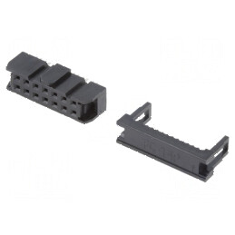 Conector IDC mufă mamă 14 PIN pentru cablu bandă 1,27mm | Electronic-mag.ro | Componente Electronice