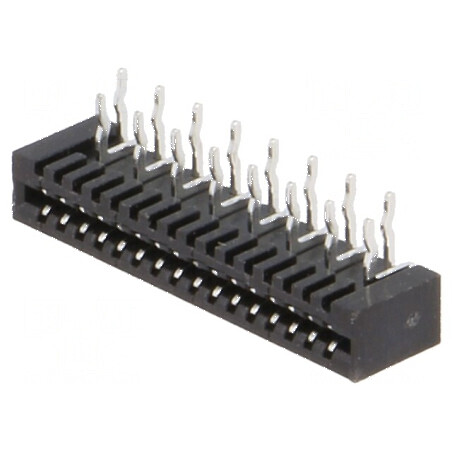 Conector FFC/FPC 90° 16 PIN Non-ZIF THT cositorit | Electronic-mag.ro | Componente Electronice