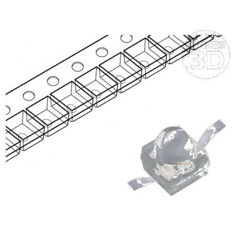 LED SMD Gull Wing Roșie 1900-3000mcd 4,5x2x2,8mm 20° 20mA | Electronic-mag.ro | Componente Electronice