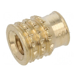 Adaos filetat alamă M2 BN 37885 4,2mm pentru plastic | Electronic-mag.ro | Componente Electronice