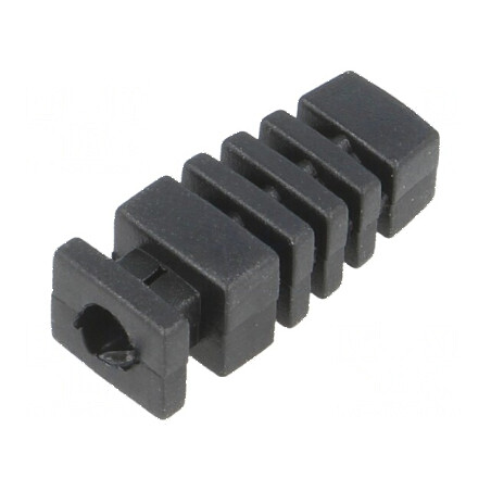 Manşon Ø4mm L: 23mm negru | Electronic-mag.ro | Componente Electronice