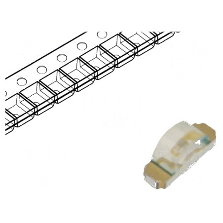 LED SMD 1204 Albastru 18-60mcd 3.2x1.5x1mm 130° 20mA 78mW | Electronic-mag.ro | Componente Electronice
