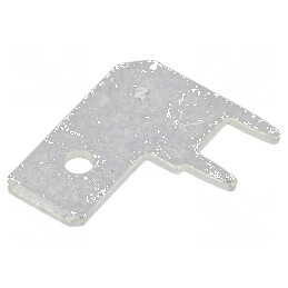 Terminal plat 6,4mm 0,8mm tată THT alamă cositorit | Electronic-mag.ro | Componente Electronice
