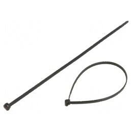 Colier de strângere poliamidă 245mm 4,6mm 225N negru | Electronic-mag.ro | Componente Electronice