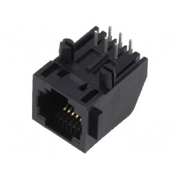 Conector RJ12 soclu 6p6c THT 90° | Electronic-mag.ro | Componente Electronice