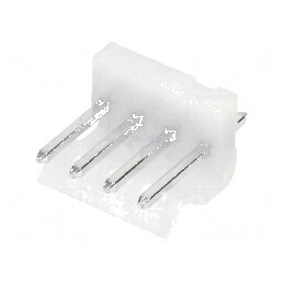 Conector cablu-placă soclu tată KK 396 4 PIN THT 3,96mm | Electronic-mag.ro | Componente Electronice