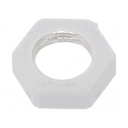 Piuliță M12 poliamidă 5mm Cheie 17mm Gri Deschis Pas 1,5 | Electronic-mag.ro | Componente Electronice