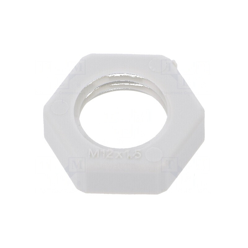 Piuliță M12 poliamidă 5mm Cheie 17mm Gri Deschis Pas 1,5 | Electronic-mag.ro | Componente Electronice Piuliță M12 poliamidă 5mm Cheie 17mm Gri Deschis Pas 1,5 | Electronic-mag.ro | Componente Electronice