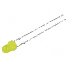 LED 3mm galben 45-68mcd 60° convex | Electronic-mag.ro | Componente Electronice
