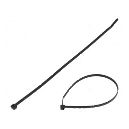Colier de strângere poliamidă 292mm 4,8mm 222N negru | Electronic-mag.ro | Componente Electronice