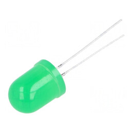 LED 10mm Verde Clipitor 1120-1560mcd 30° 20mA | Electronic-mag.ro | Componente Electronice