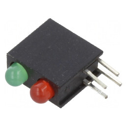 LED Bicolor 3mm Roșu/Galben-Verde cu 2 Diode | Electronic-mag.ro | Componente Electronice