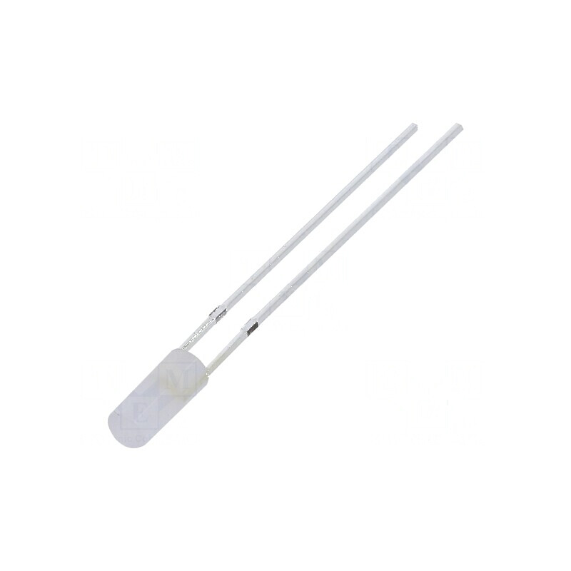 LED 3mm Alb Cald 750-1120mcd 110° Plat 108mW | Electronic-mag.ro | Componente Electronice