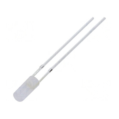 LED 3mm Alb Cald 750-1120mcd 110° Plat 108mW | Electronic-mag.ro | Componente Electronice