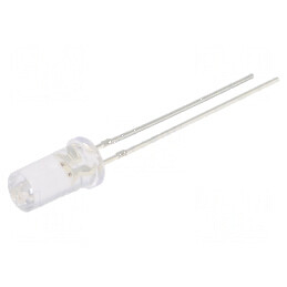 LED 5mm portocalie 750-1120mcd 50° plat | Electronic-mag.ro | Componente Electronice