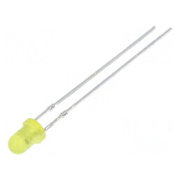 LED 3mm galbenă clipitoare 220-330mcd 60° 20mA | Electronic-mag.ro | Componente Electronice