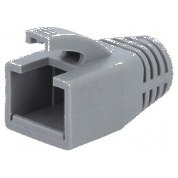 Protecție mufă RJ45 8mm gri | Electronic-mag.ro | Componente Electronice