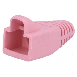 Protecție mufă RJ45 6mm roz | Electronic-mag.ro | Componente Electronice