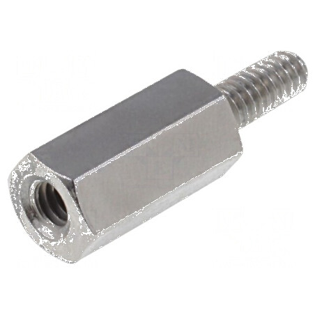 Piuliță distanțieră filetată 6mm M2 | Electronic-mag.ro | Componente Electronice