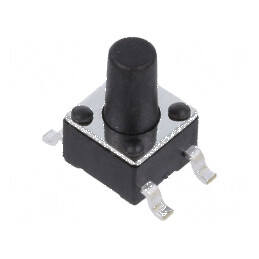 Microîntrerupător TACT SPST-NO 0,05A/12VDC SMT Poz: 2 | Electronic-mag.ro | Componente Electronice