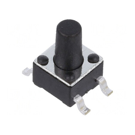 Microîntrerupător TACT SPST-NO 0,05A/12VDC SMT Poz: 2 | Electronic-mag.ro | Componente Electronice
