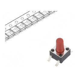 Microîntrerupător TACT SPST 0,05A 12VDC SMD | Electronic-mag.ro | Componente Electronice
