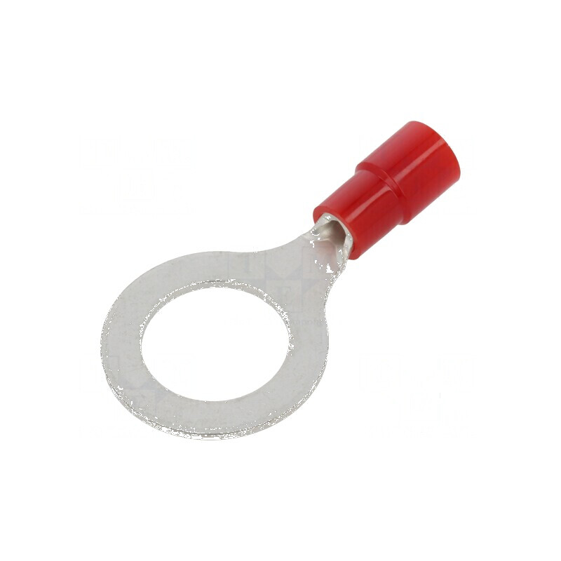 Vârf inelar M10 Ø 10,4mm 0,3-1,65mm² crimpat cablu roșu | Electronic-mag.ro | Componente Electronice